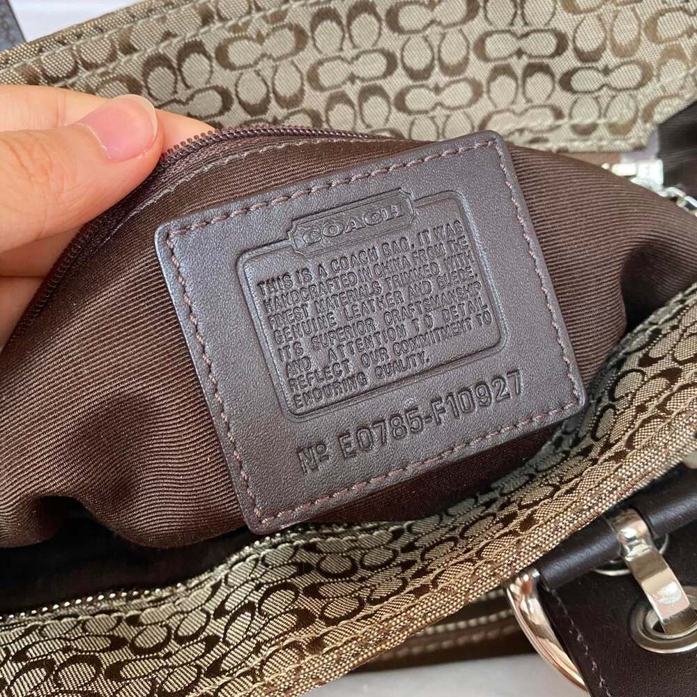 vintage 2000s coach signature soho tote bag - Picture 3 of 7